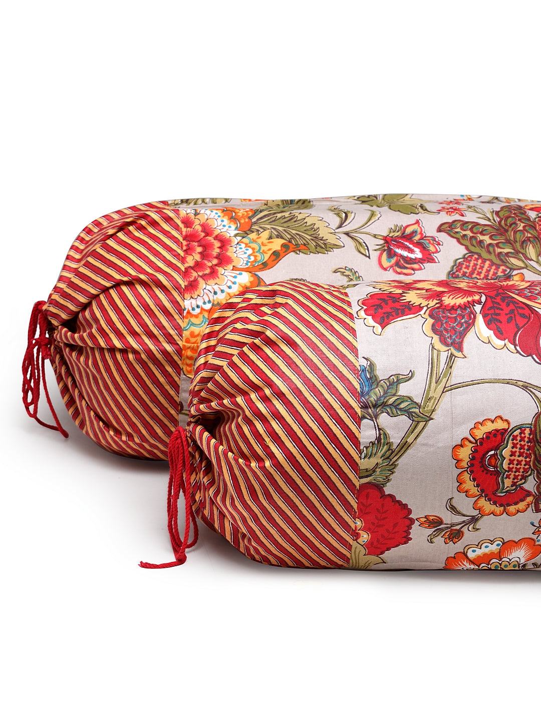 Rajasthan Décor Screen Print Cotton Bolster Covers Set of 2