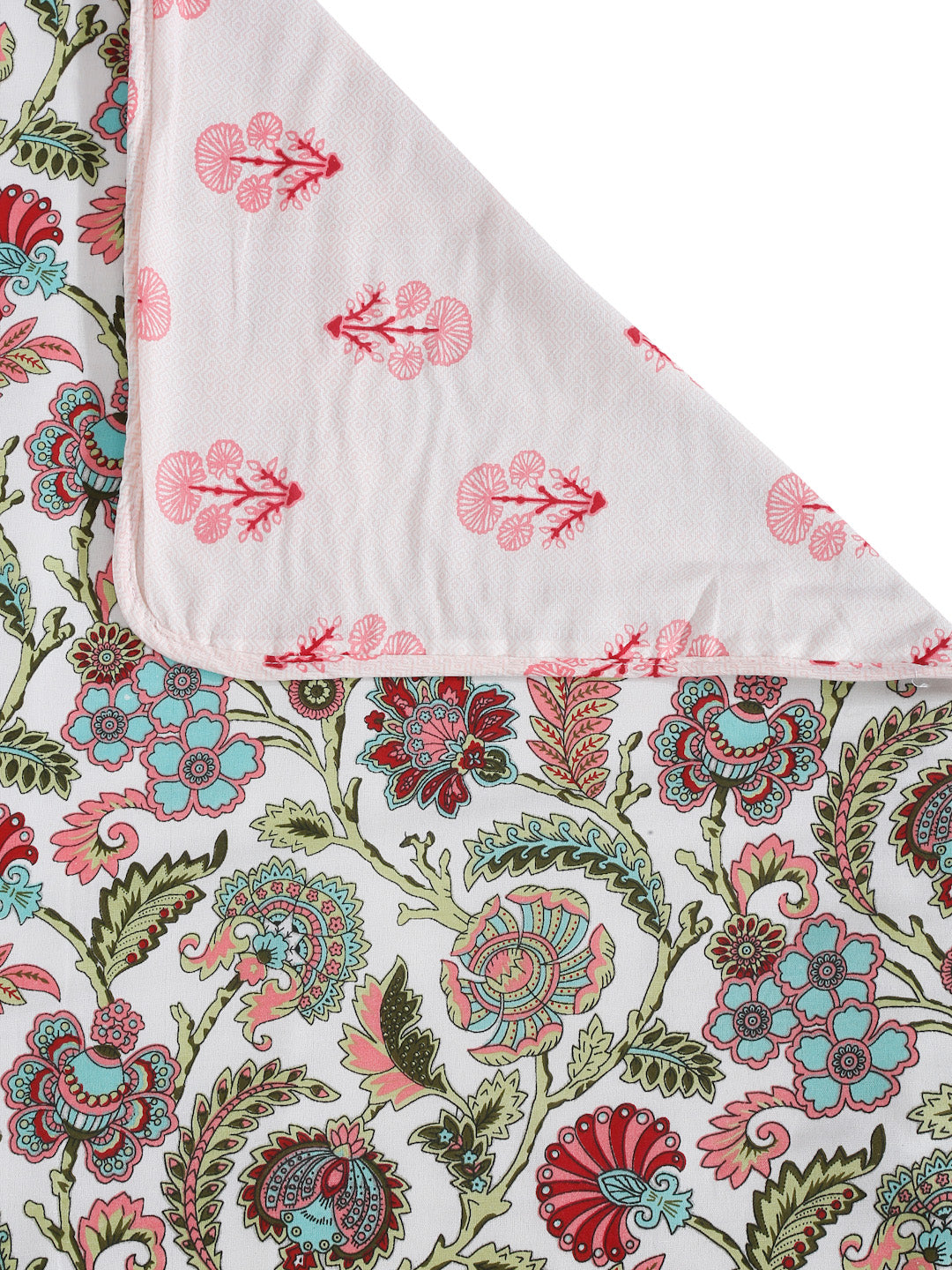 Multi Color FLoral Printed 120 GSM Revesible Cotton Double Bed AC Dohar