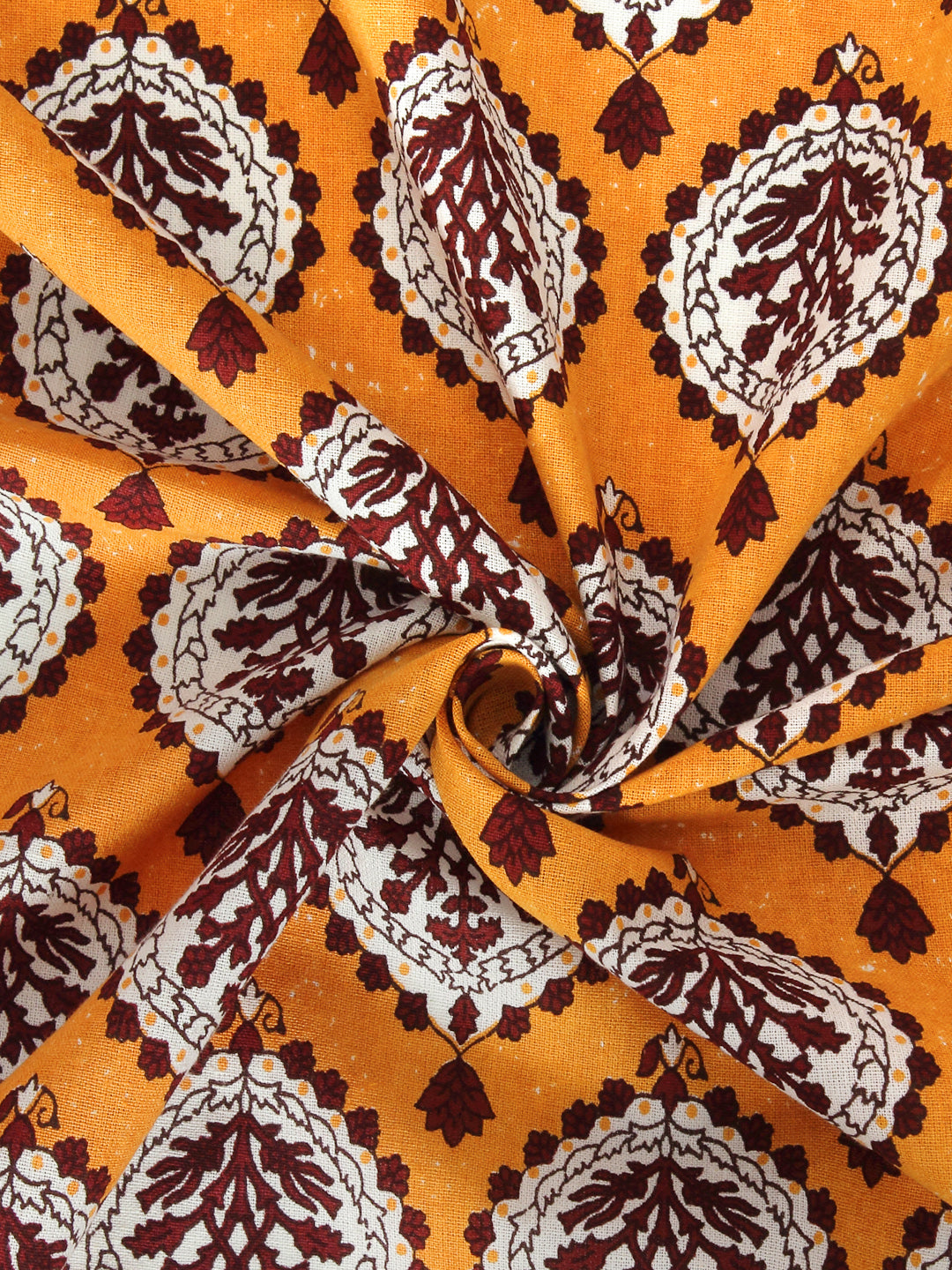 Rajsthan Décor Screen Print Cotton Floral Door Curtain Set of 2 (54x85 Inch)