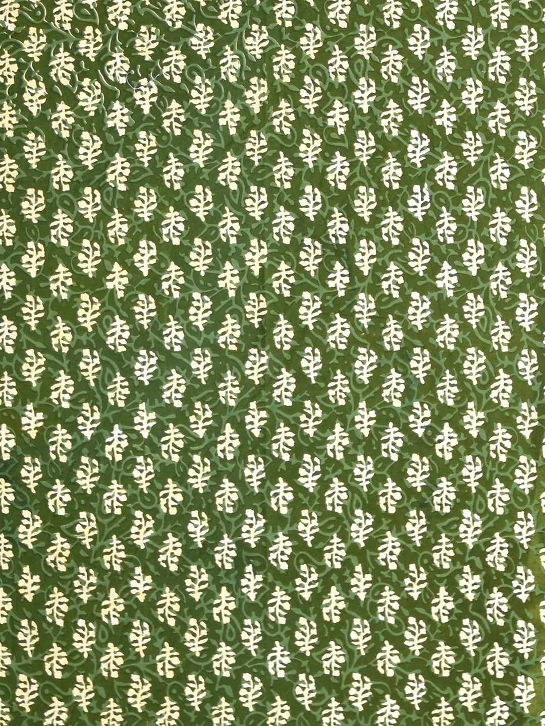 Screen Print Green Color Cotton Single Bed Sheet with 1 Pillow Cover