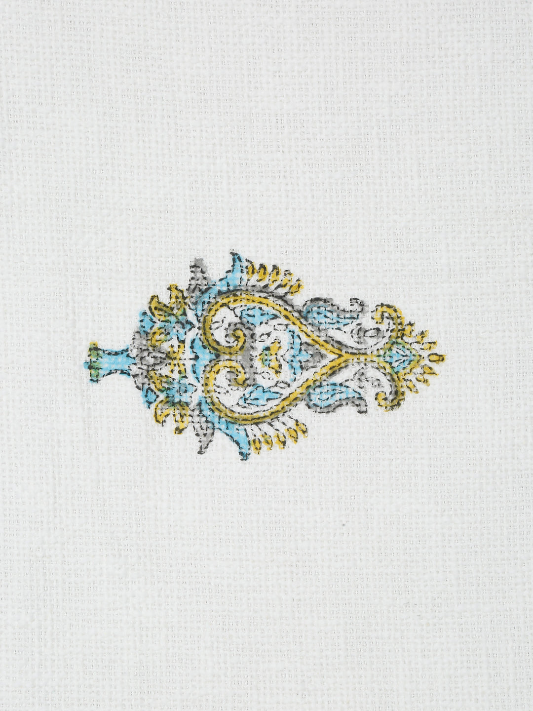 White and Red Floral Printed Cotton Throw