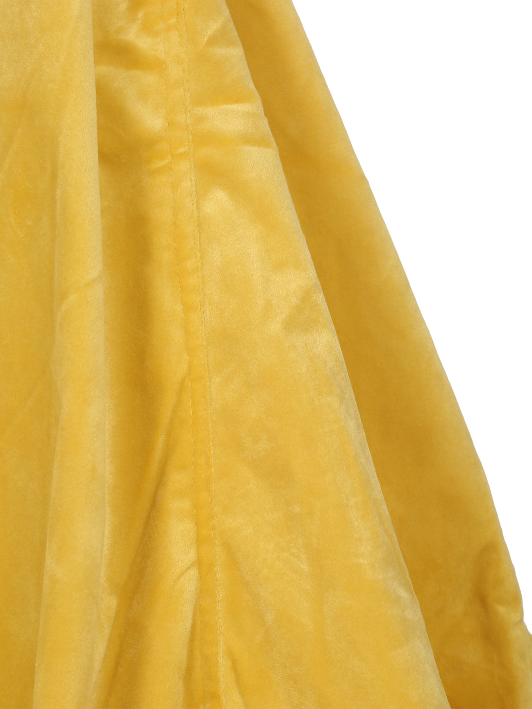 Yellow Velvet Bean Bag Cover