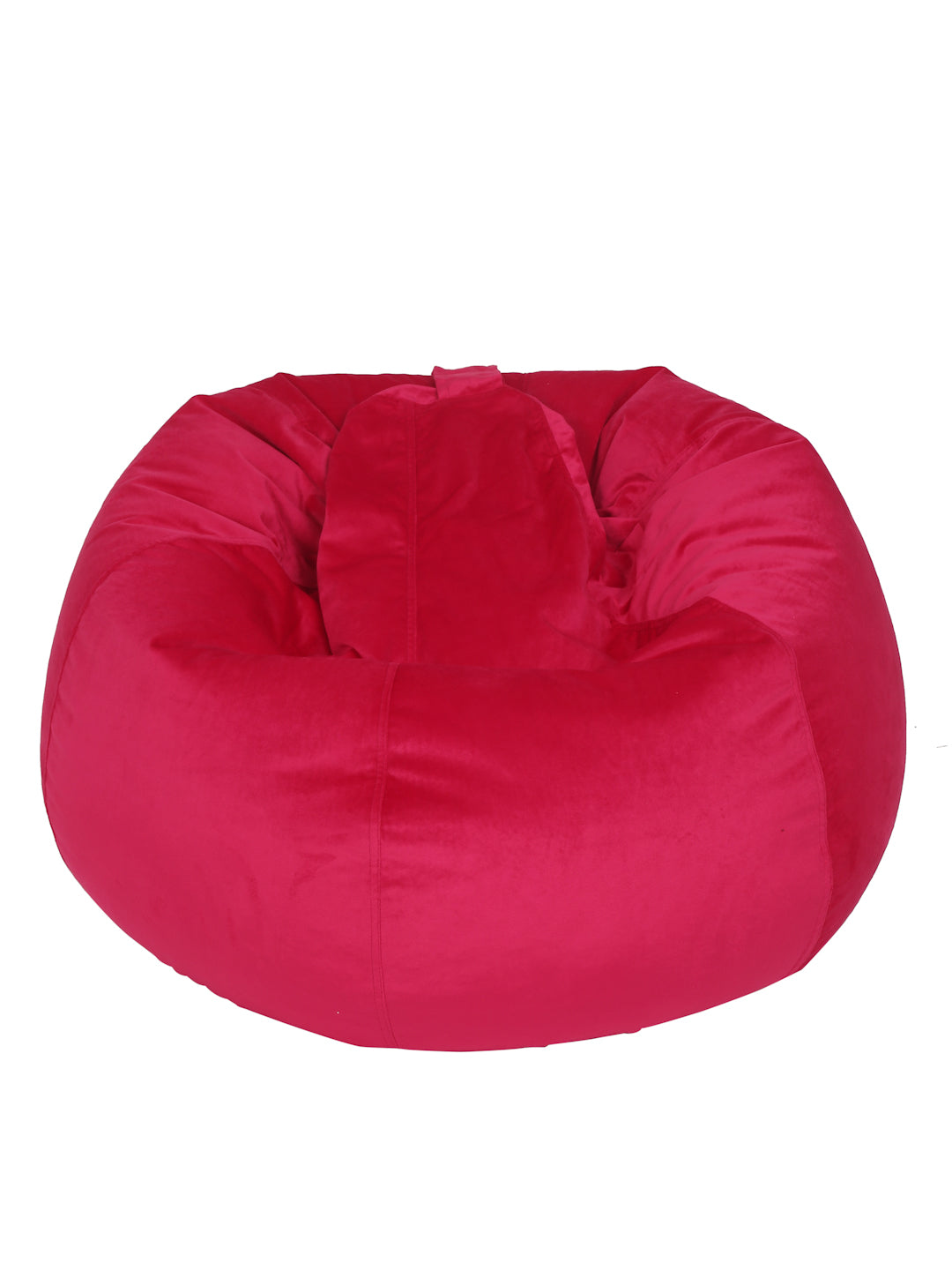 Fuchsia Solid Velvet XXL Bean Bag Cover