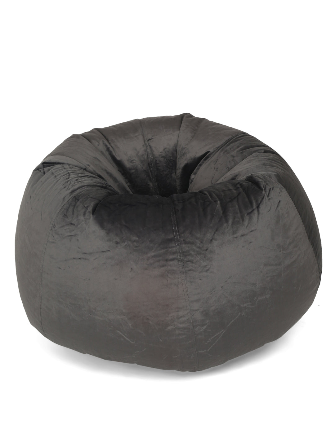Grey Velvet Bean Bag Cover