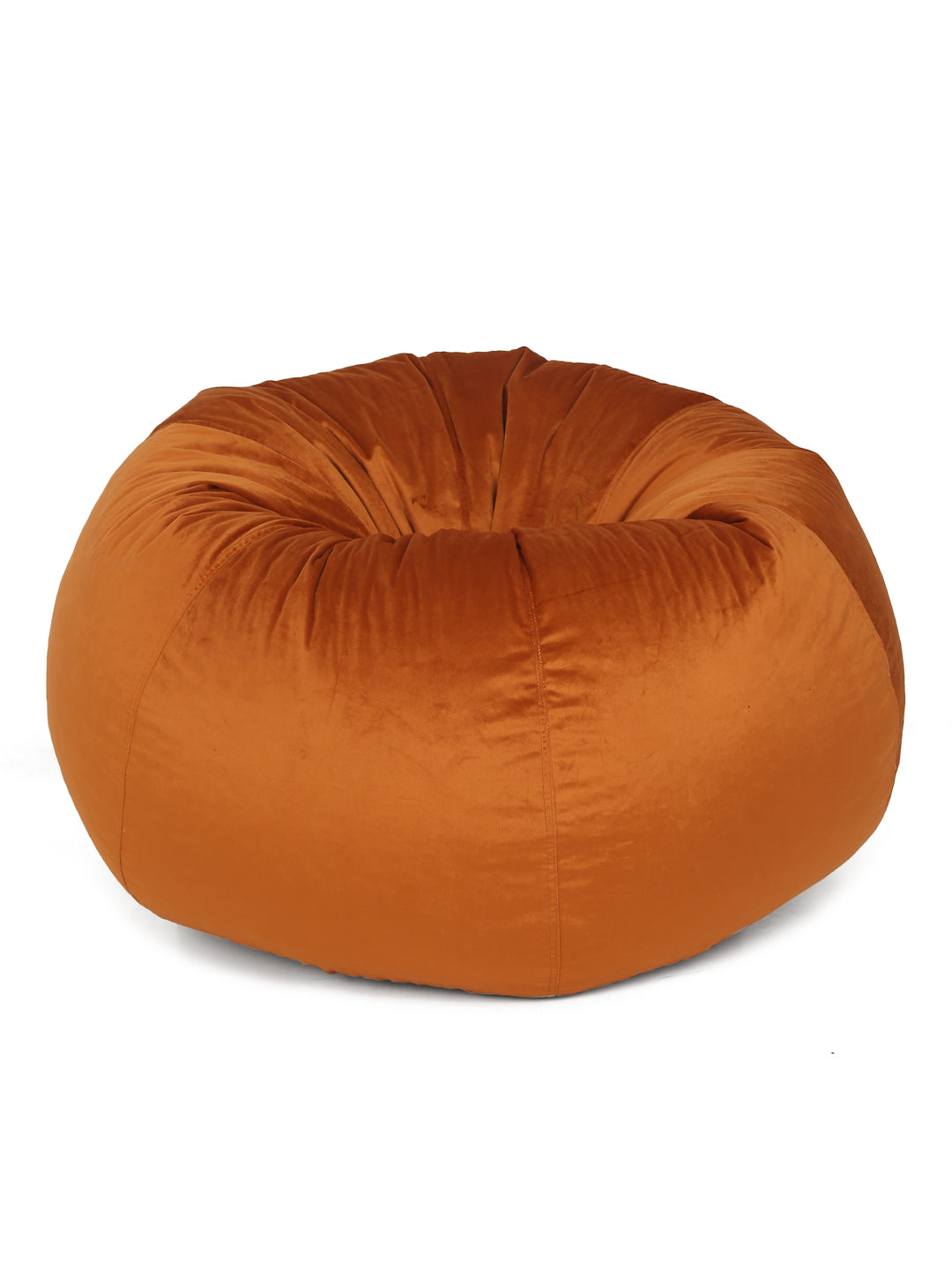 Copper-Coloured Velvet Bean Bag Cover
