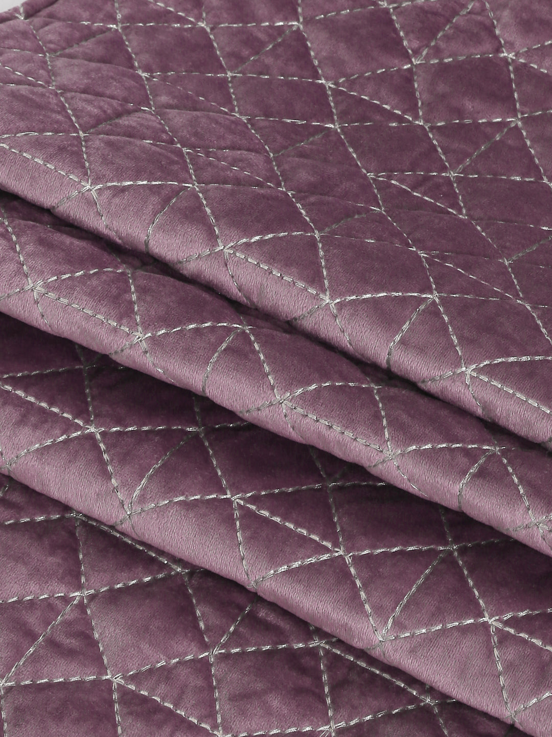 Eyda Wine Color Quilted Table Runner