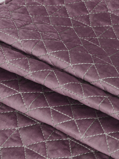 Eyda Wine Color Quilted Table Runner