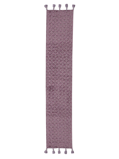 Eyda Wine Color Quilted Table Runner