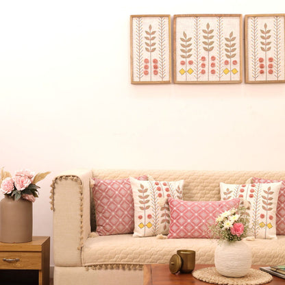 Roselle Bloom Sofa Cover & Cushion Set