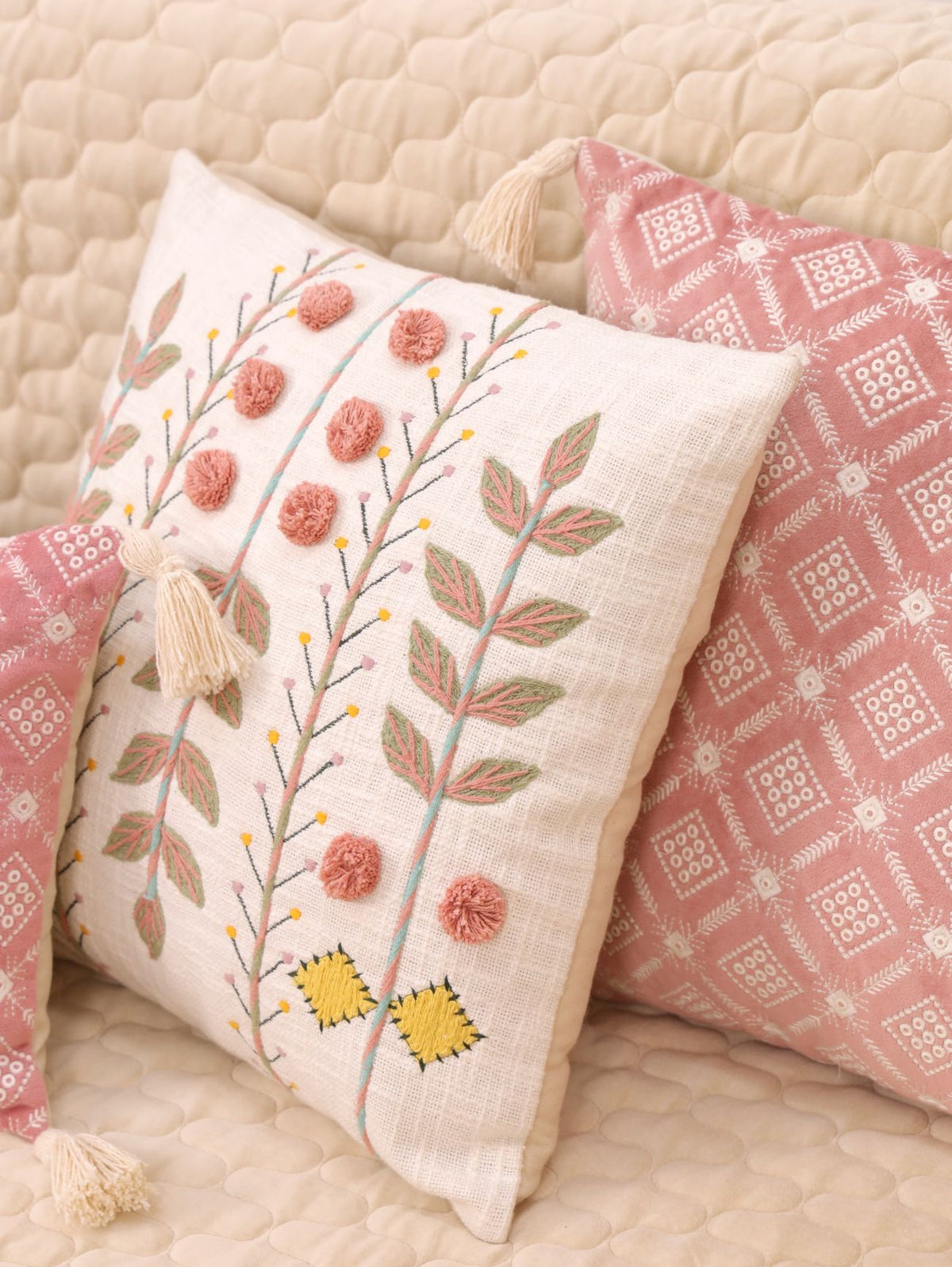 Roselle Bloom Sofa Cover & Cushion Set