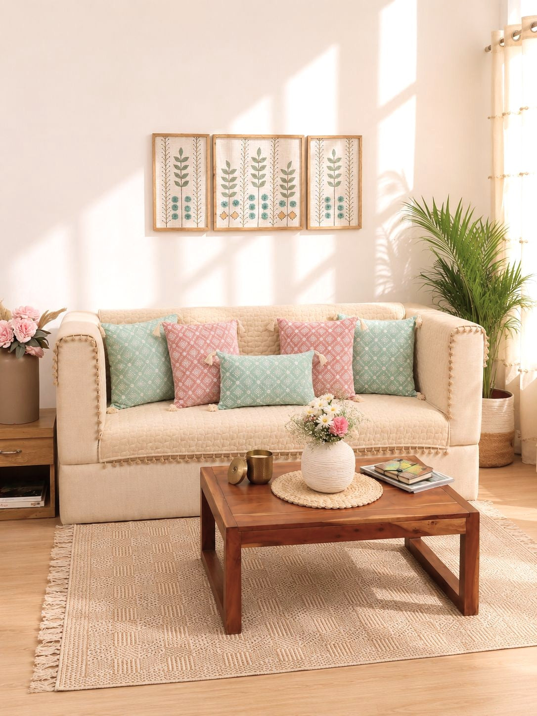 Elowen Meadow Sofa Cover & Cushion Set