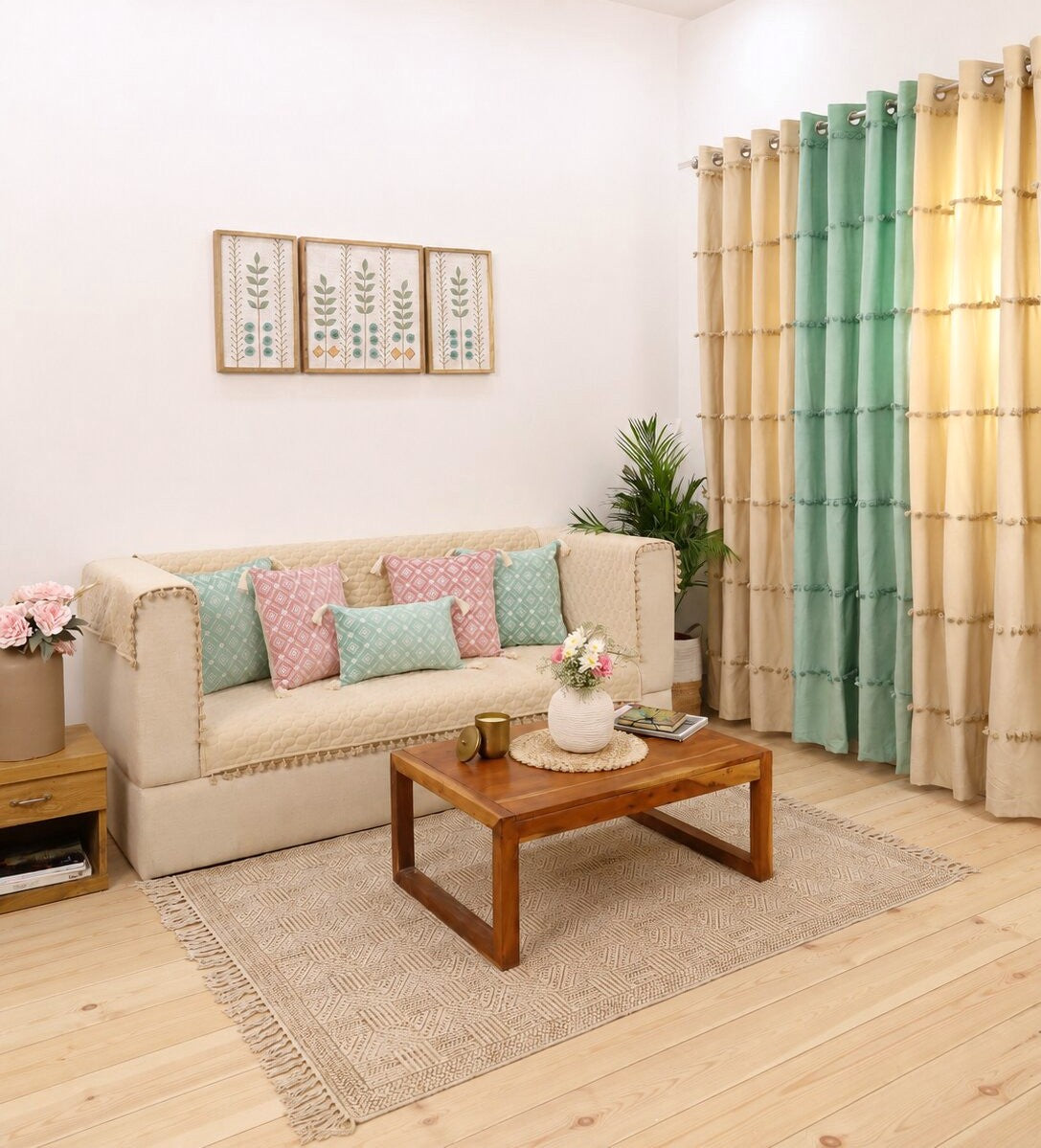 Elowen Meadow Sofa Cover & Cushion Set