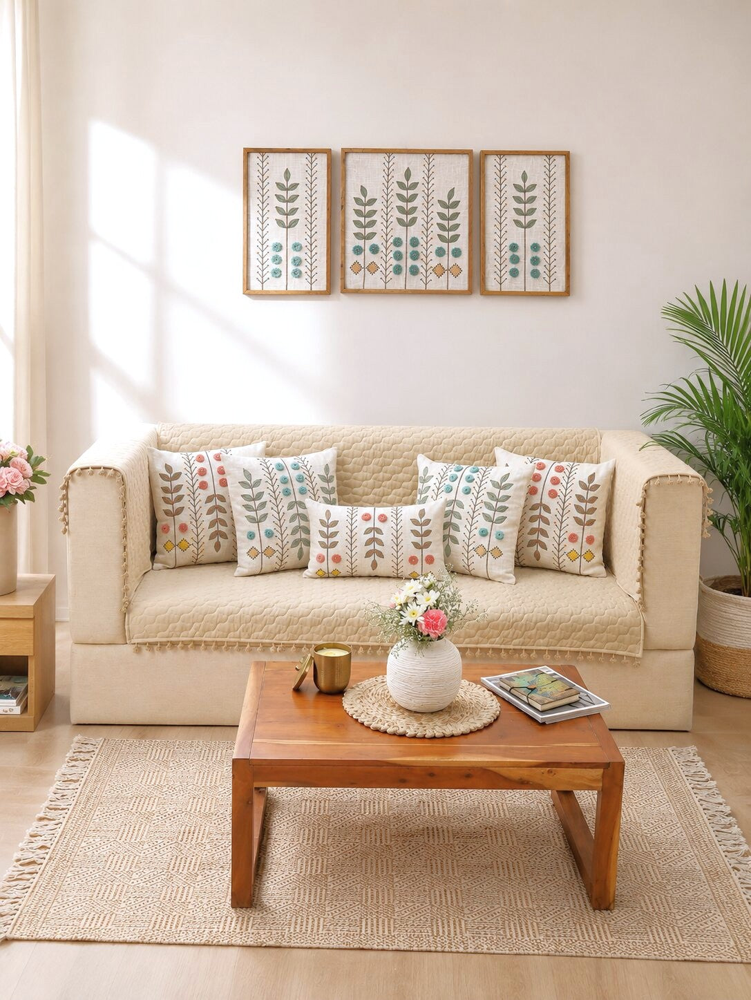 Elowen Botanical Sofa Cover Set