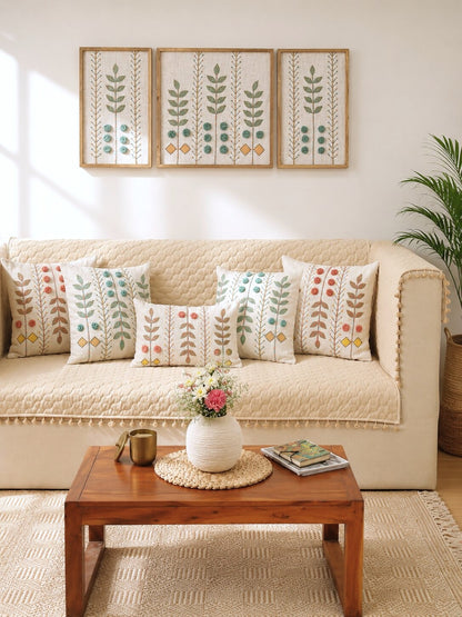 Elowen Botanical Sofa Cover Set