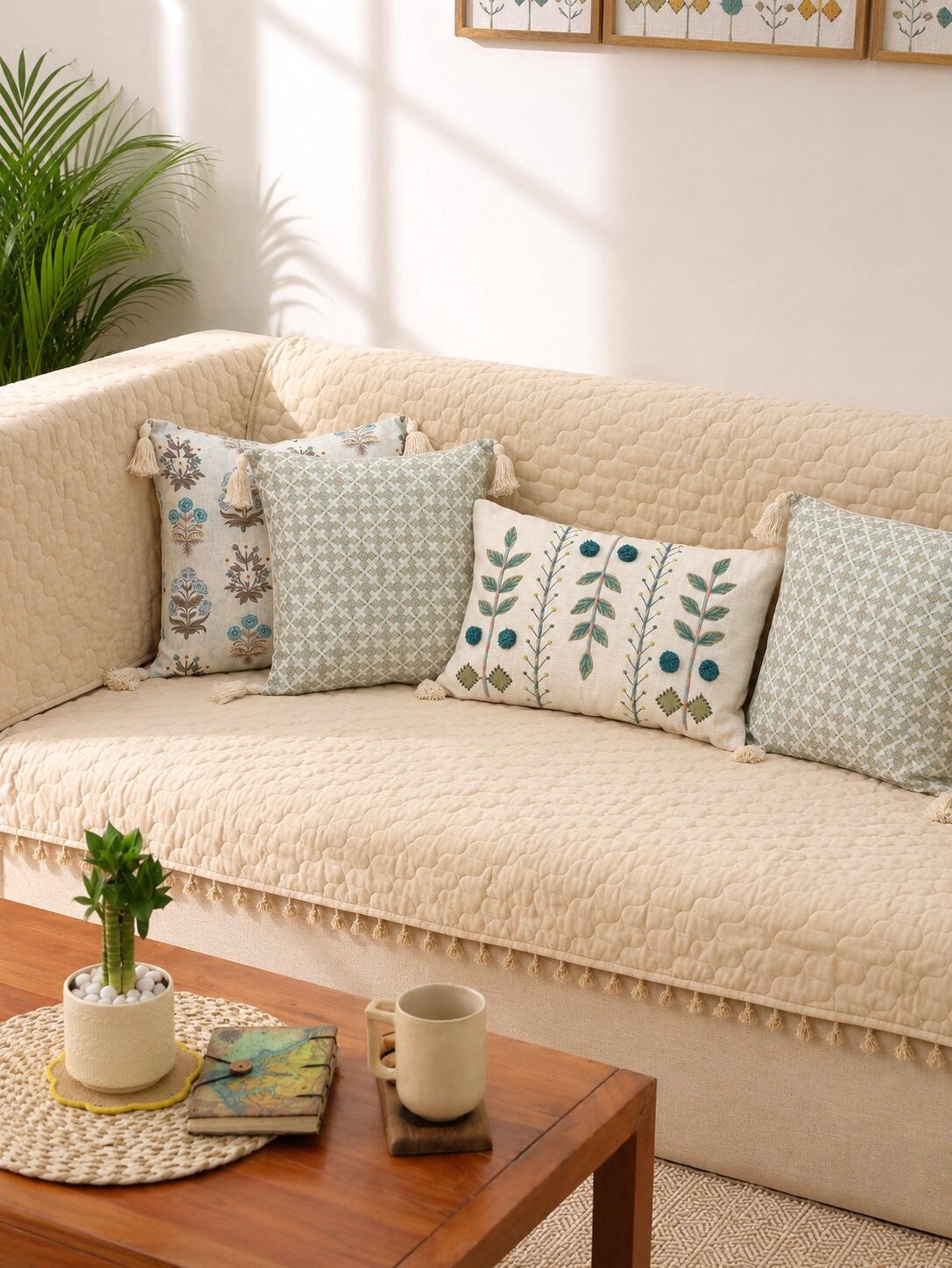 Verdelle Trellis Sofa Cover Set