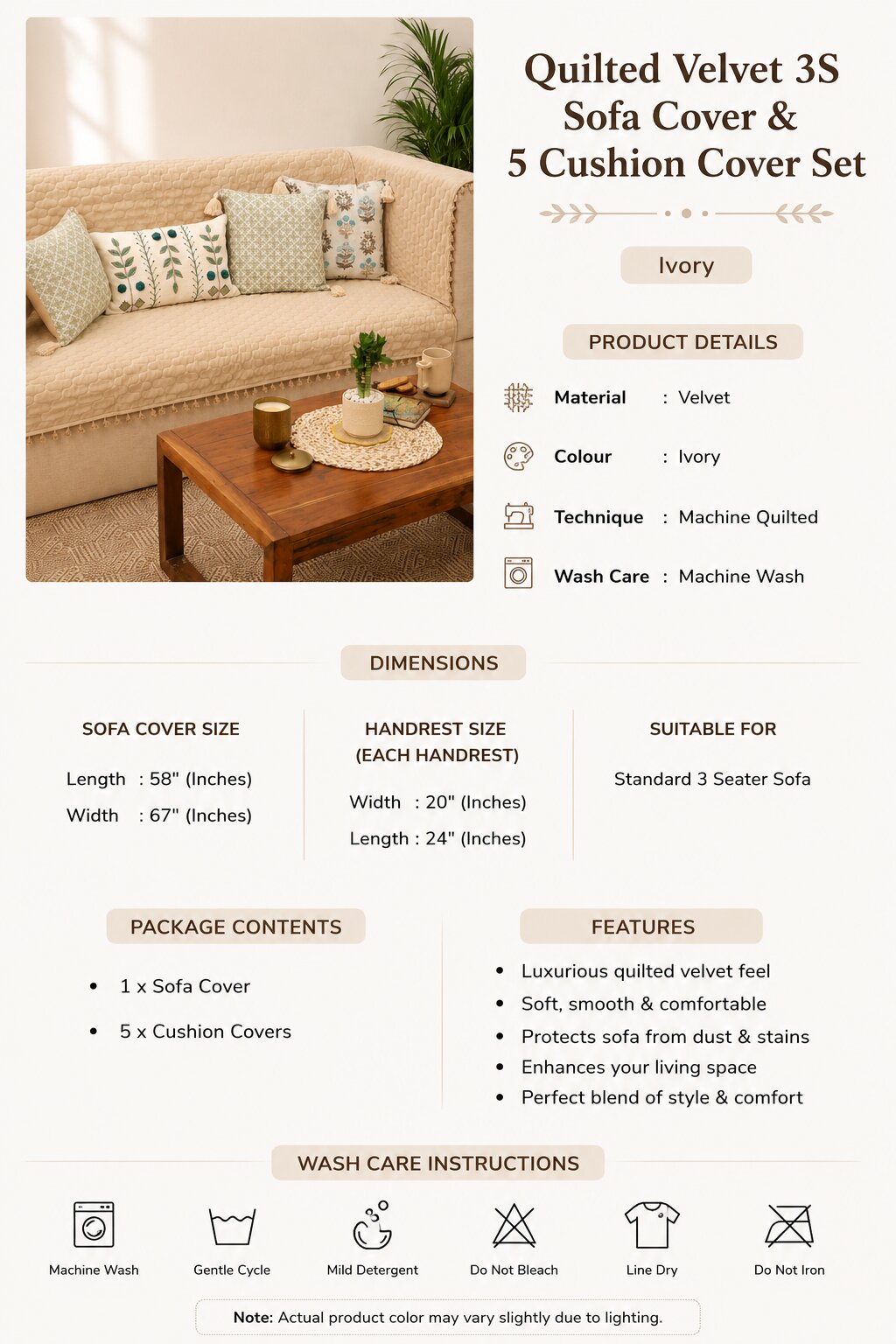 Verdelle Trellis Sofa Cover Set