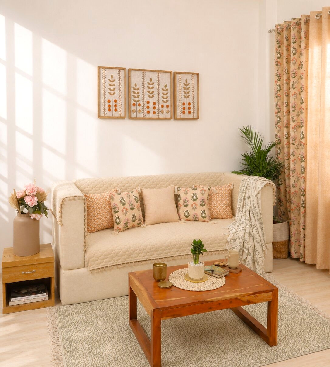 Roselle Blossom Sofa Cover Set