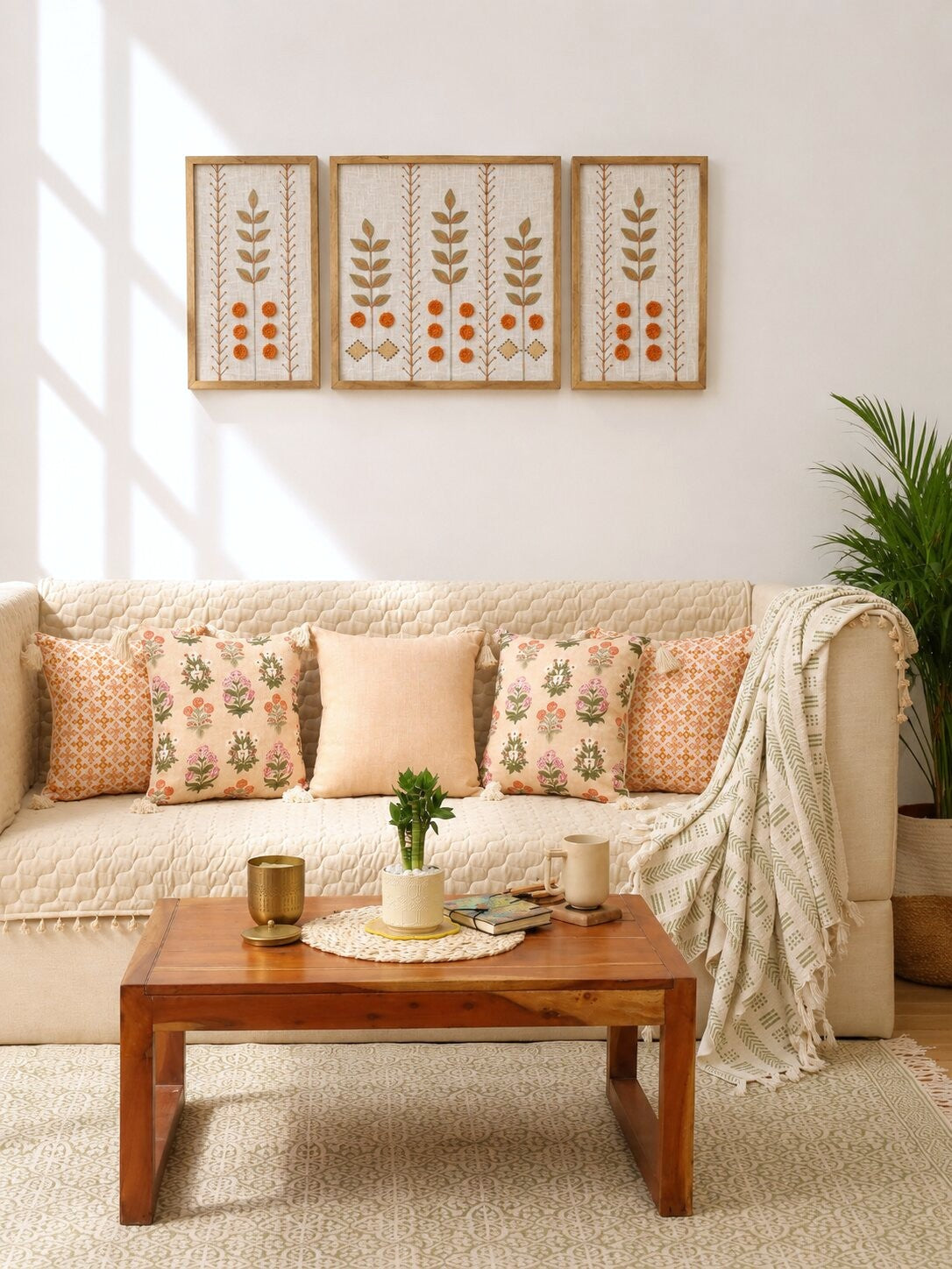 Roselle Blossom Sofa Cover Set