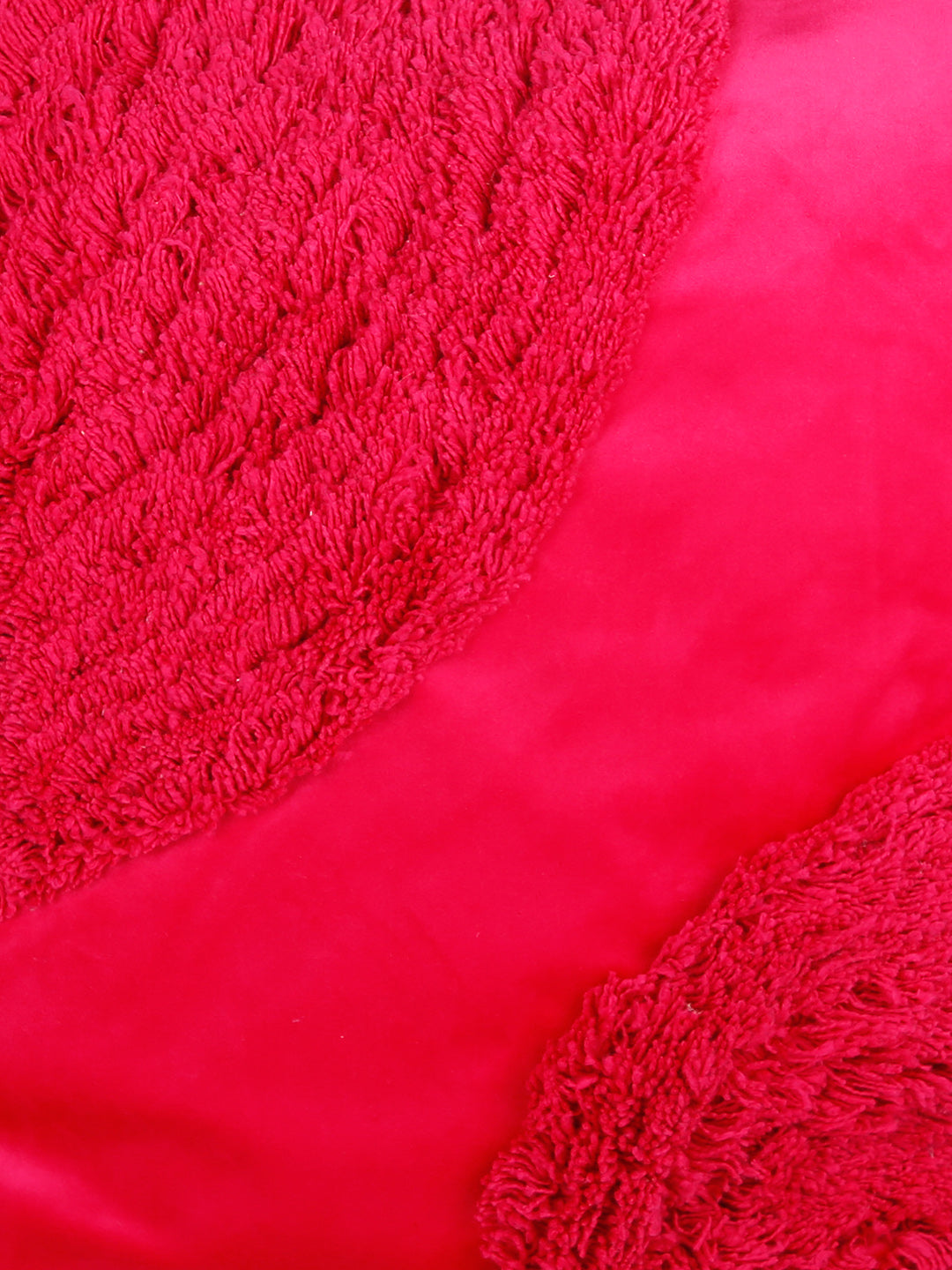 Eyda Super Soft Velvet Fuchsia Color Set of 2 Cushion Cover-18x18 Inch