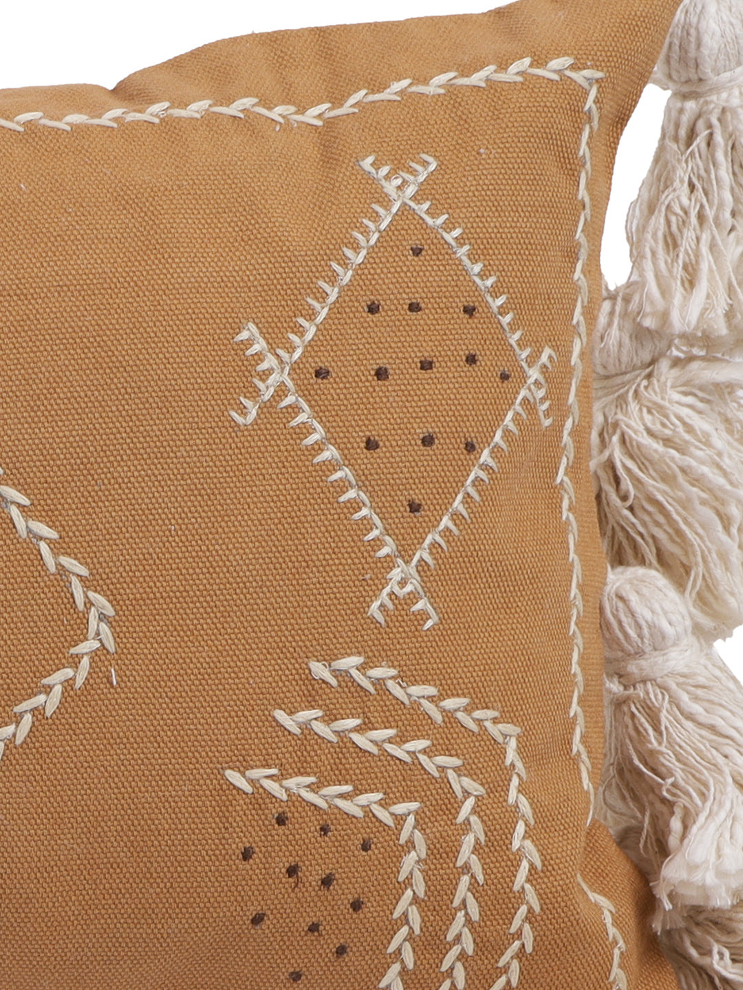 Eyda Embroidered Cotton Cushion Covers Set of 2-12x28 Inch