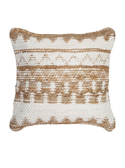 100% Cotton Tufted Aqua Cushion Cover Set of 2 (18x18 Inch)
