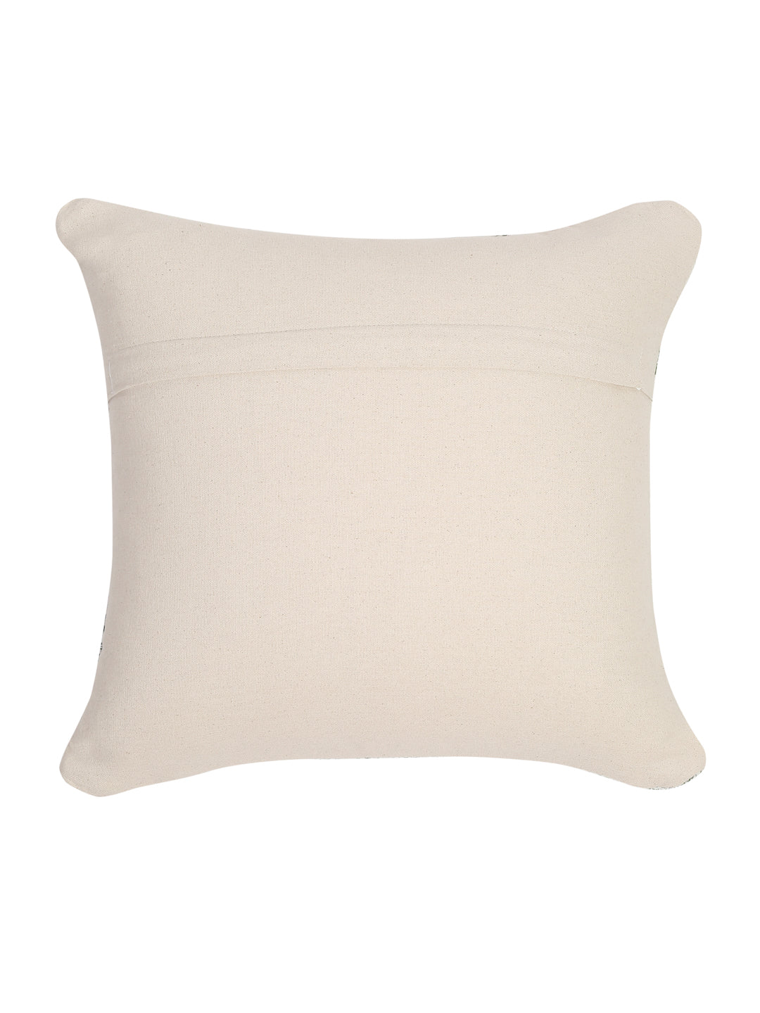 100% Cotton Tufted Aqua Cushion Cover Set of 2 (18x18 Inch)