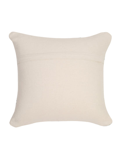 100% Cotton Tufted Aqua Cushion Cover Set of 2 (18x18 Inch)