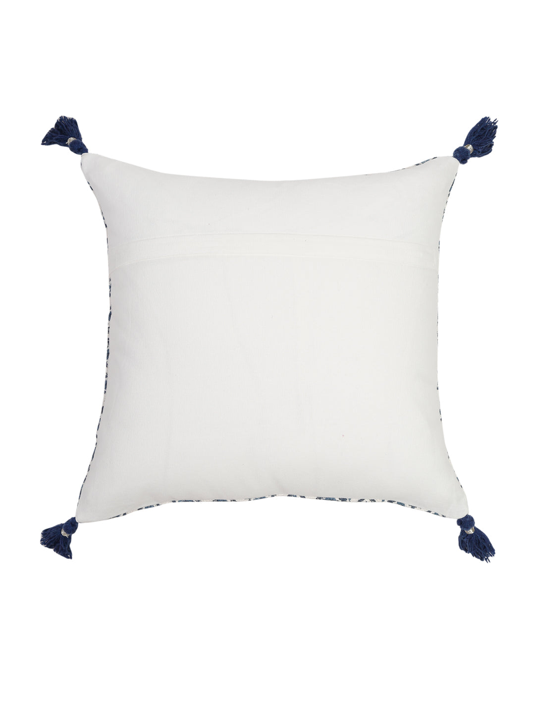 Hand Block Blue Color Cushion Cover set of 2(18x18 Inch)