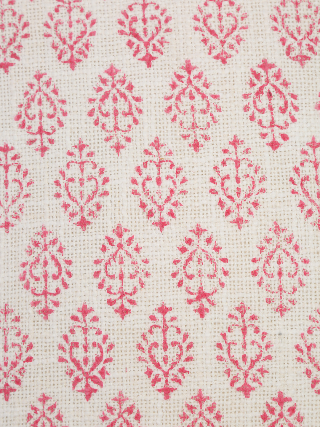 Hand Block Pink Color Cushion Cover set of 2 (18x18 Inch)