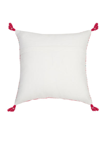 Hand Block Pink Color Cushion Cover set of 2 (18x18 Inch)