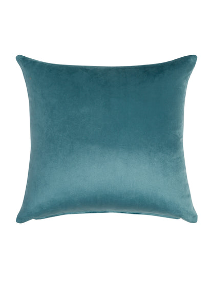 Velvet Hand Work Cushion Cover Set of 2 (18x18 Inch)