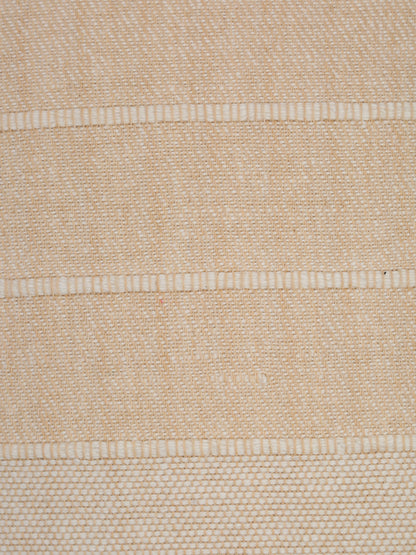 Beige Color Cotton Woven Cushion Cover Set of 2 (18x18 Inch)