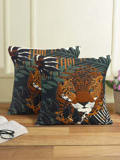 Digital Printed Cotton Cushion Cover Set of 2 (20x20 Inch)