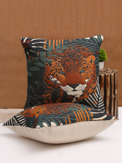 Digital Printed Cotton Cushion Cover Set of 2 (20x20 Inch)