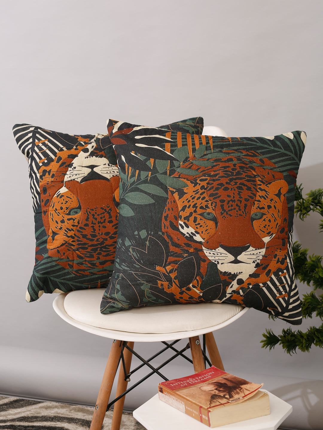 Digital Printed Cotton Cushion Cover Set of 2 (20x20 Inch)