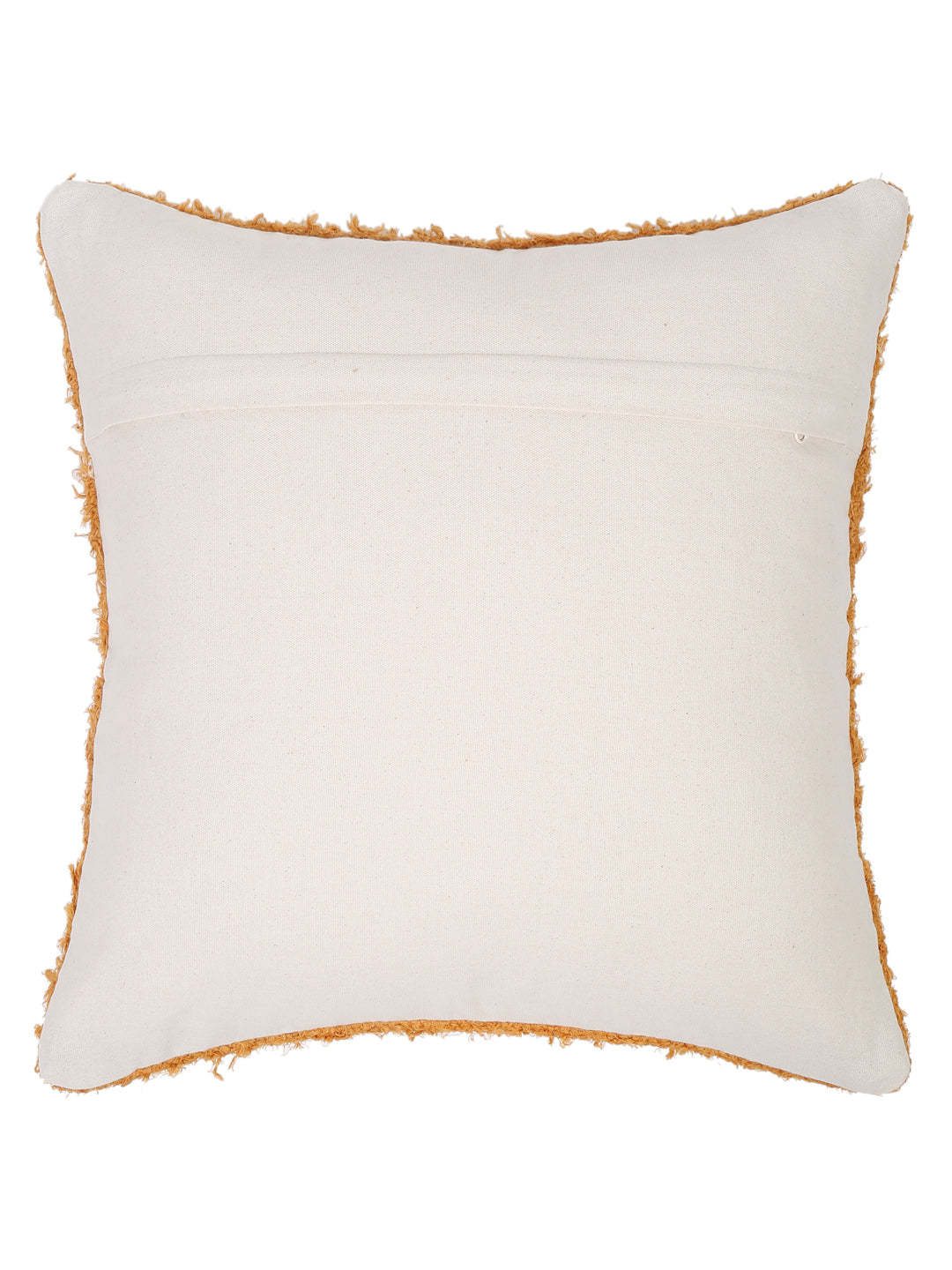 Mustard Color Hand Woven Cotton Cushion Cover Set of 2 (20x20 Inch)