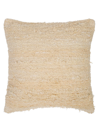 Beige Color Hand Woven Cotton Cushion Cover Set of 2 (20x20 Inch)
