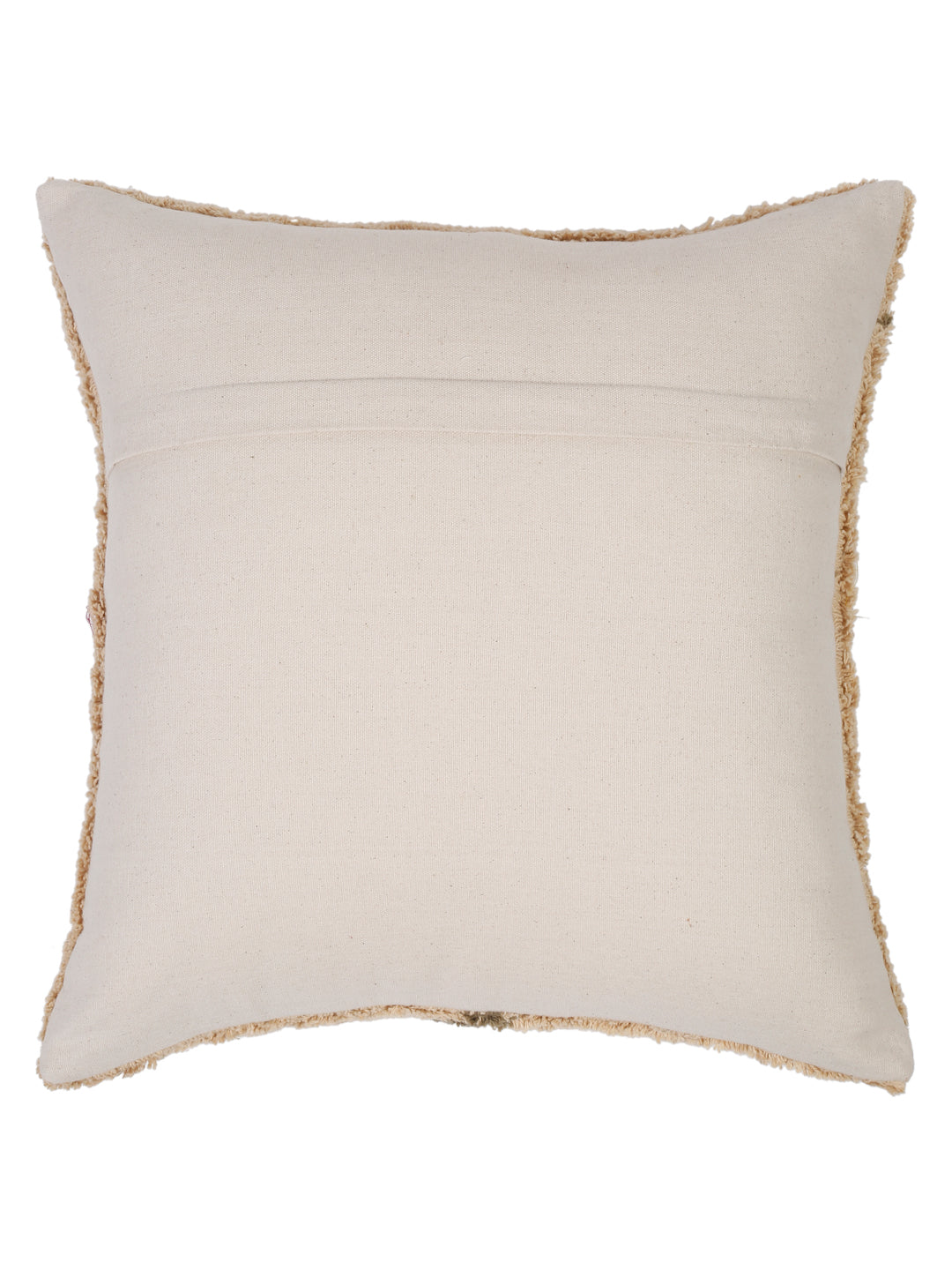 100% Cotton Tufted Multi Color Cushion Cover Set of 2 (18x18 Inch)