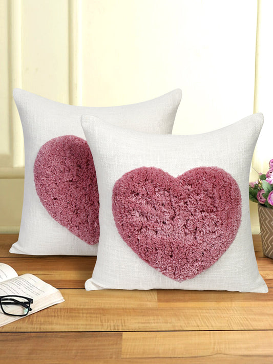 Eyda 100% Cotton Tufted Cushion Cover Set of 2