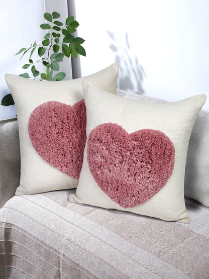 Eyda 100% Cotton Tufted Cushion Cover Set of 2