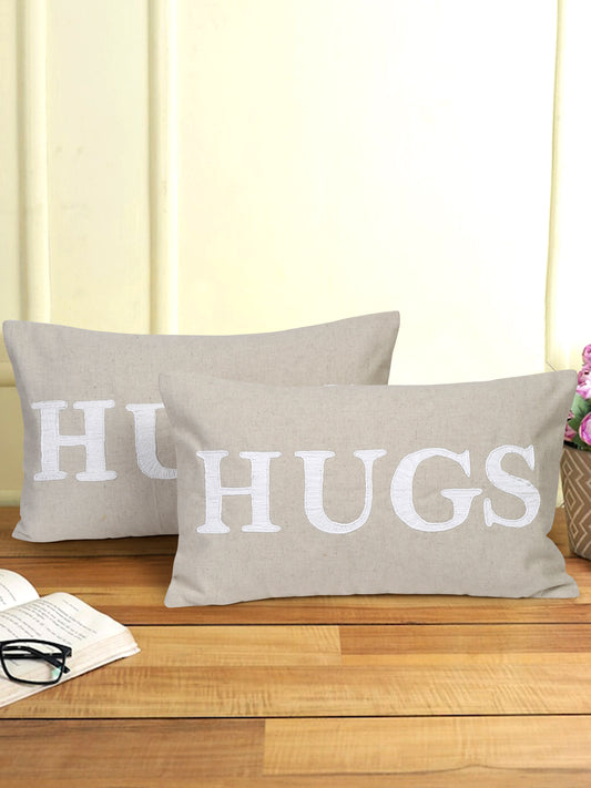 Eyda Cotton Embroidered Cushion Cover Set of 2