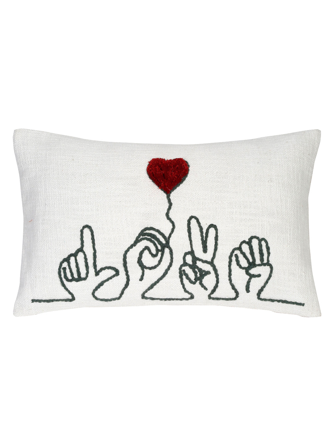 Eyda Cotton Embroidered Cushion Cover Set of 2