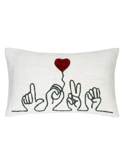 Eyda Cotton Embroidered Cushion Cover Set of 2