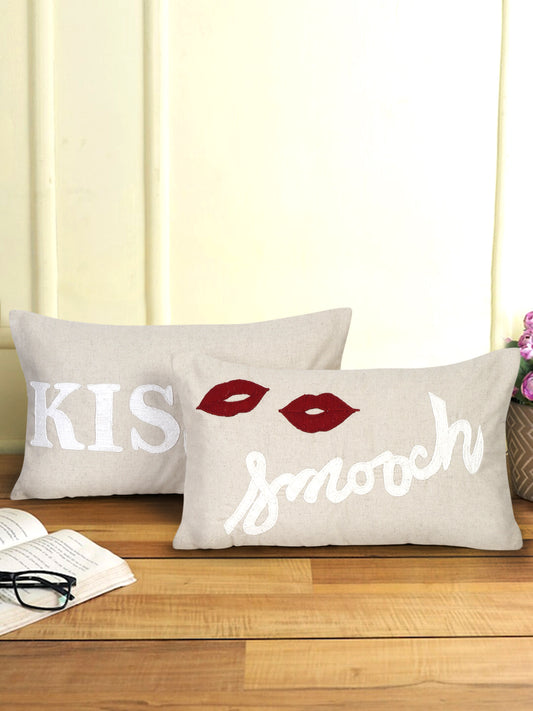 Eyda Cotton Embroidered Cushion Cover Set of 2