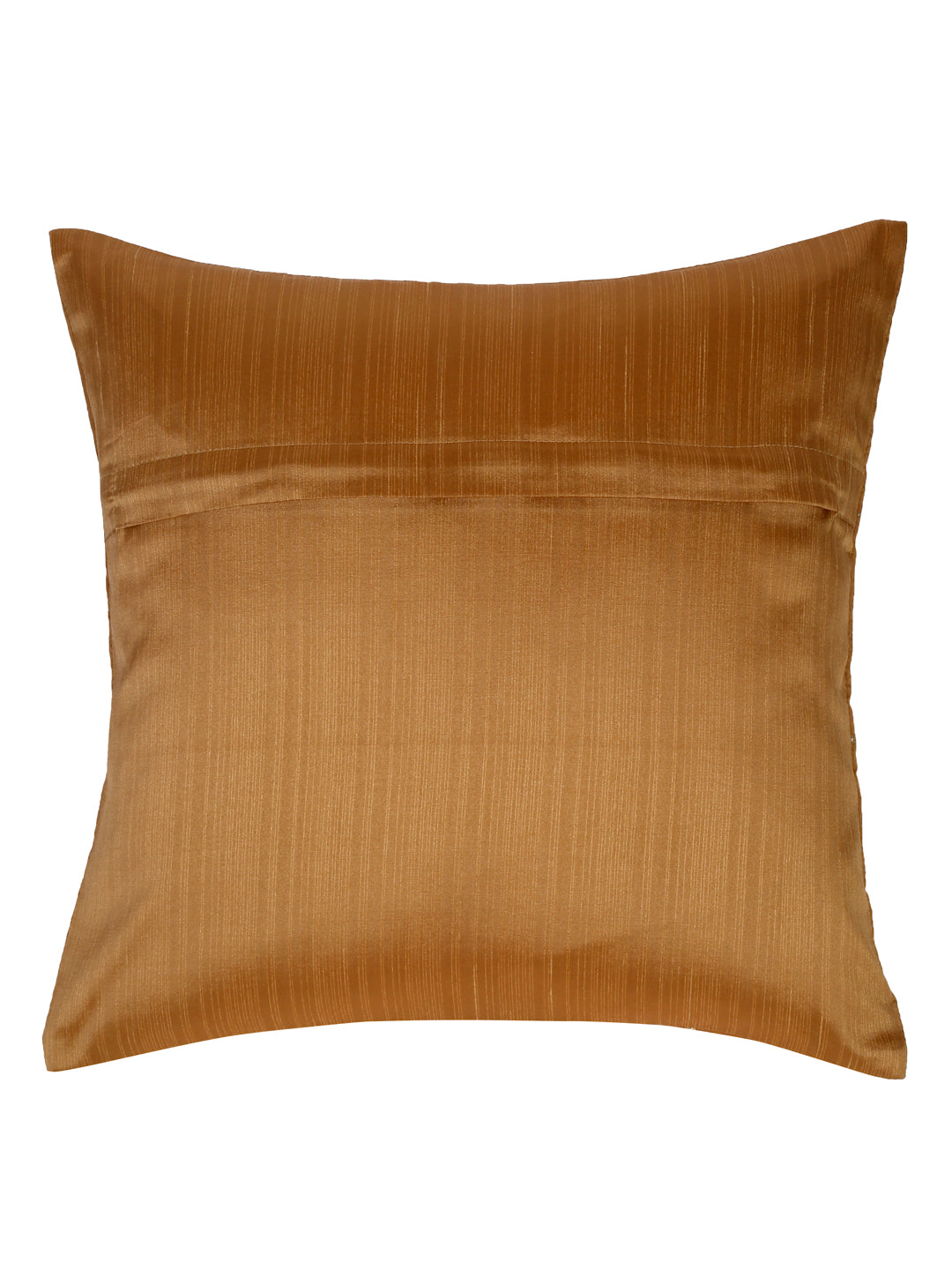 Eyda Mustard Color Quilted Cushion Covers Set of 2 - 16x16 inch