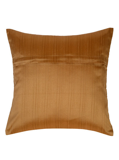 Eyda Mustard Color Quilted Cushion Covers Set of 2 - 16x16 inch
