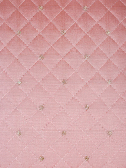 Eyda Pink Color Quilted Cushion Covers Set of 2 - 16x16 inch