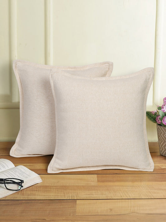 Eyda 100% Cotton Woven Sofa Cushion Covers Set of 2 18x18 inch