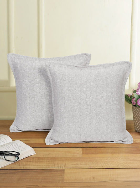 Eyda 100% Cotton Woven Sofa Cushion Covers Set of 2 18x18 inch