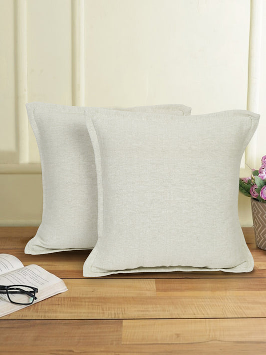 Eyda 100% Cotton Woven Sofa Cushion Covers Set of 2 18x18 inch